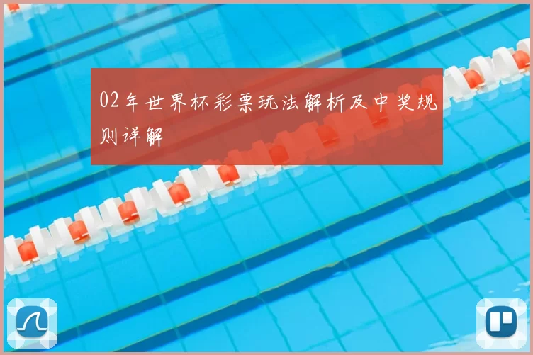 02年世界杯彩票玩法解析及中奖规则详解
